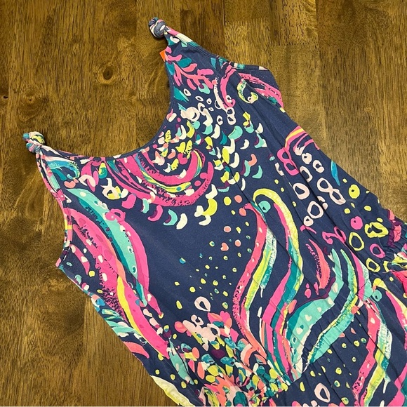 Lilly Pulitzer Jarrett Romper Beach Loot Size Medium Women’s Coastal Beach - Picture 6 of 14